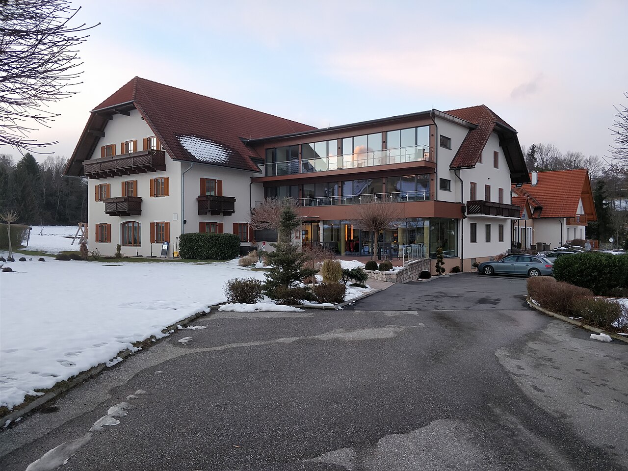 Außenansicht des Hotel-Restaurant Gruber in Obersaifen bei Pöllau